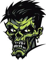 Spectral Spirit Zombie Mascot Undead Buddy Zombie Mascot vector