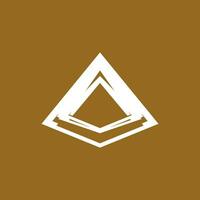 Triangle piramid icon and symbol vector template