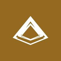 Triangle piramid icon and symbol vector template