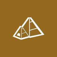 Triangle piramid icon and symbol vector template