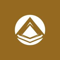 Triangle piramid icon and symbol vector template