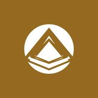 Triangle piramid icon and symbol vector template