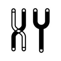 Chromosome icon in vector. Logotype vector