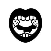 Tonsil icon in vector. Logotype vector