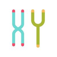 Chromosome icon in vector. Logotype vector