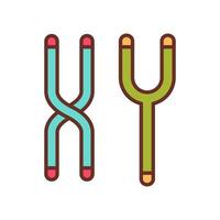 Chromosome icon in vector. Logotype vector