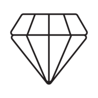 diamant icoon transparant achtergrond png