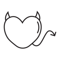 Teufel Liebe Symbol transparent Hintergrund png