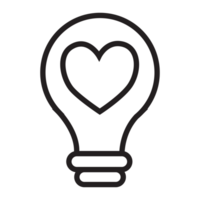 Love lamp icon transparent background png