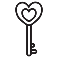 kärlek nyckel ikon transparent bakgrund png