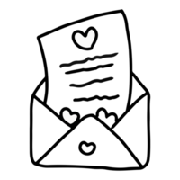 Love letter icon transparent background png