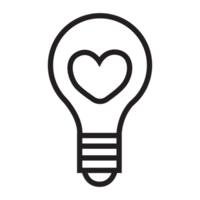 Liebe Lampe Symbol transparent Hintergrund png