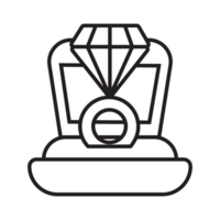 Boda anillo icono transparente antecedentes png