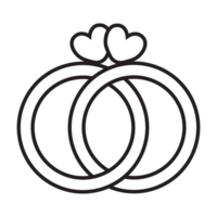 Wedding ring icon transparent background png