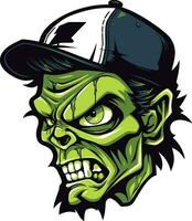Ghastly Guide Zombie Mascot Illustration Zombie Pal Mascot Vector Artwork