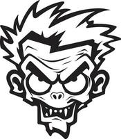 Zombie Mascot Symbol Vector Character ZomBuddy Undead Mascot Vector Icon