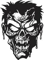 Ghastly Sidekick Zombie Mascot Design Zombie Buddy Mascot Vector Icon