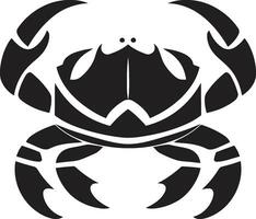 Tidal Triumph Vector Crab Icon Seaside Sentinel Crab Vector Design