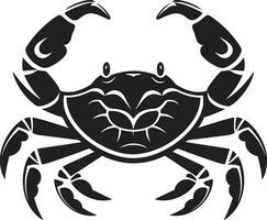 Shoreline Sovereign Vector Crab Icon Coral Commander Crab Emblem Vector