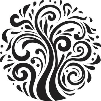 Abstracted Swirlscape Curly Designs in Modern Vectors Dynamic Torsion Curly Modern Vector Abstractions