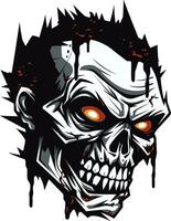 Zombie Pal Mascot Vector Design Spectral Sidekick Zombie Mascot Icon