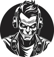 Dark DJ Rhythms Zombie Vector Zombie DJ Resurrection Vector Design