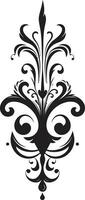 Swirling Vector Ornamentation Calligraphic Abstract Elegance Decorative Vector Element