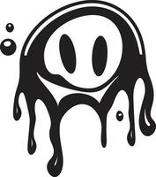 Gloomy Gunk An Intriguing Slime Monster Ooze of the Abyss Stylish Vector Symbol