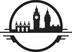 The Gherkin Building Vector Design Thames Embankment Black Icon