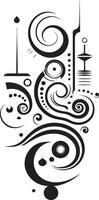 Curved Essence Curly Icons in Modern Vector Design Sculpted Fusion Abstract Curly Vectors in Modern Era