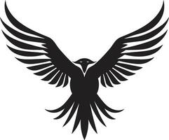 Elegant Raptor Profile Vector Eagle Sovereign Symbol Black Eagle Icon