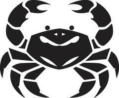 Crab Crest Vector Crab Icon Pincer Protector Crab Emblem Vector