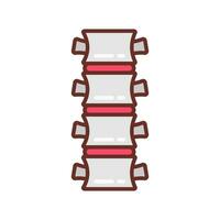 Spine icon in vector. Logotype vector