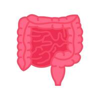 intestinos icono en vector. logotipo vector