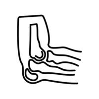 Elbow Joints icon in vector. Logotype vector