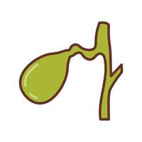 Gallbladder icon in vector. Logotype vector