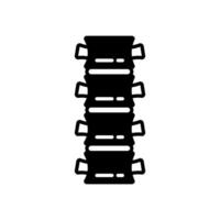 Spine icon in vector. Logotype vector