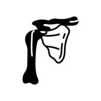 Scapula icon in vector. Logotype vector