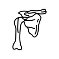 Scapula icon in vector. Logotype vector