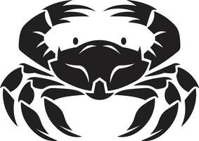 Clawed Crusader Crab Vector Icon Oceanic Pincher Vector Crab Design