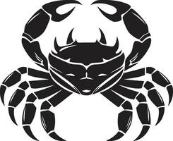 Beachside Battler Crab Vector Icon Shell armored Hero Vector Crab