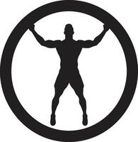 Athletic Vectors Bodybuilding and Exercise Icon Designs Defined Muscles Vector Icons for Fitness and Bodybuilding