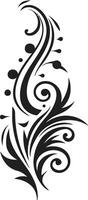 Curvilinear Symphony Abstracts in Contemporary Vector Design Sculpted Whirls Modern Curly Designs in Vector Art