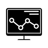 Data analysis icon vector. Data science illustration sign. Analytics symbol. Trading logo. vector