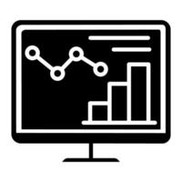 Data analysis icon vector. Data science illustration sign. Analytics symbol. Trading logo. vector