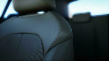Black luxury modern car Interior photo