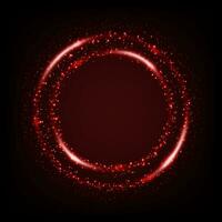 Rotating Red Light Shiny with Sparkles, Suitable For Product Advertising, Product Design, and Other., Vector Illustration