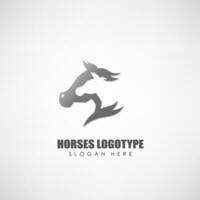 caballos logo, adecuado para empresa logotipo, y otro, vector ilustración