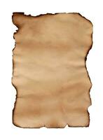 Vintage Old Paper with Slightly Burnt Edges Tracing From Real Paper, Suitable For Advertisement, Manuscript and Other, Vector Illustration