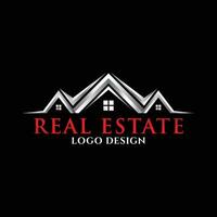 real inmuebles logo diseño. hogar logo diseño vector